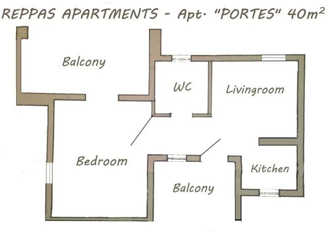 Paros Reppas House "Portes" Dış mekan fotoğraf